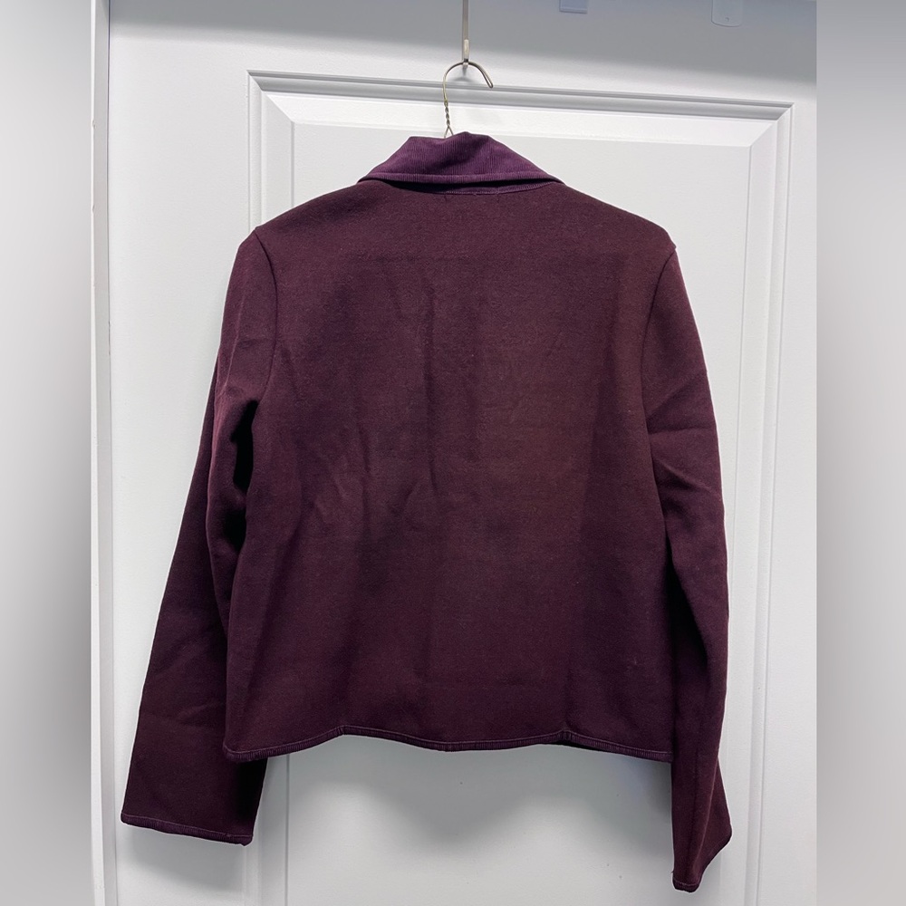J. Crew Women's Oxblood Knit Jacket with Wool Blend - Picture 7 of 9